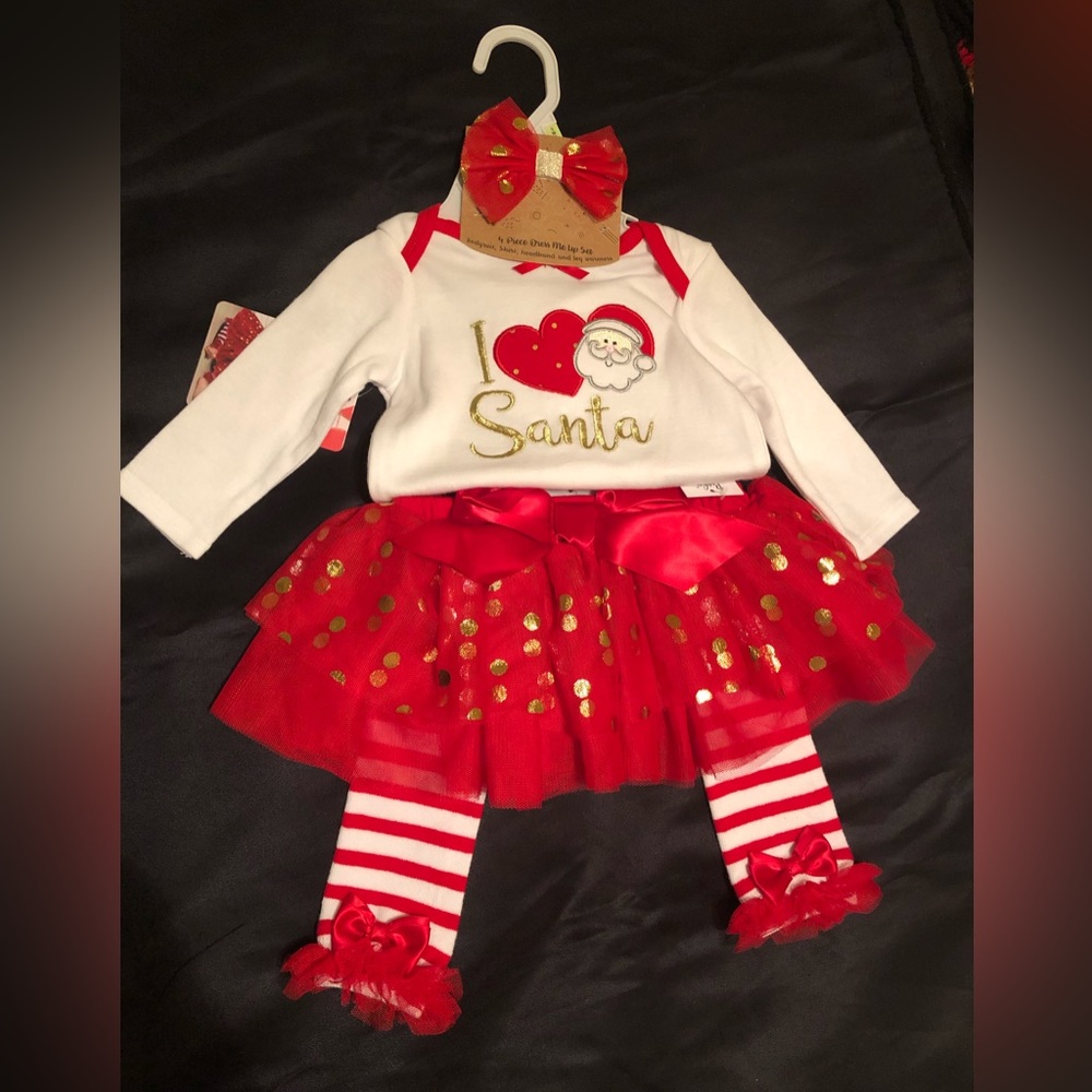 BABY ESSENTIALS “I love Santa” Outfit